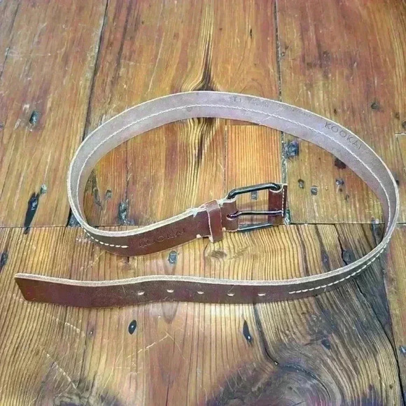 Kookai Cow Leather Brown Belt - Picture 1 of 7